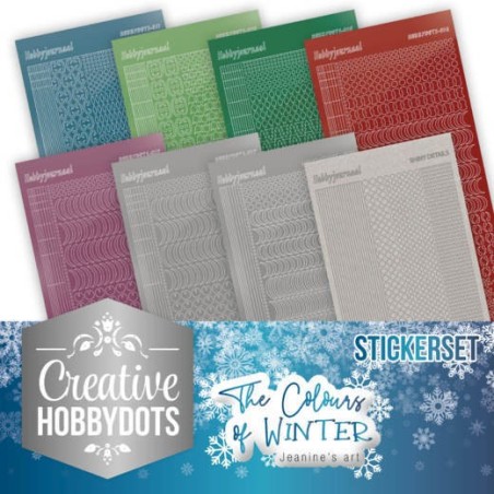 (CHSTS007)Creative Hobbydots 7 - Jeanine's Art - The colours of winter - Sticker Set