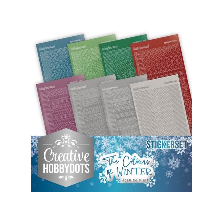 (CHSTS007)Creative Hobbydots 7 - Jeanine's Art - The colours of winter - Sticker Set