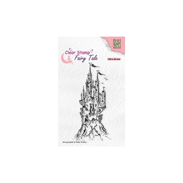 (FTCS017)Nellie's Choice Clear Stamp Fairy Tale nr. 15 Elves castle