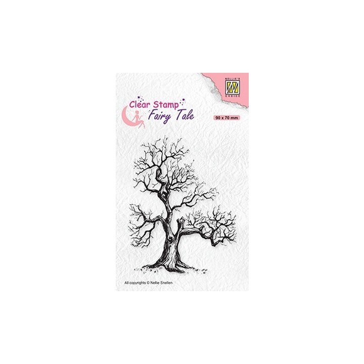(FTCS018)Nellie's Choice Clear Stamp Fairy Tale nr. 16 Elves tree