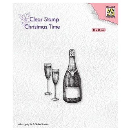 (CT039)Nellie's Choice Clear stamps Christmas time Christmas time Happy New Year