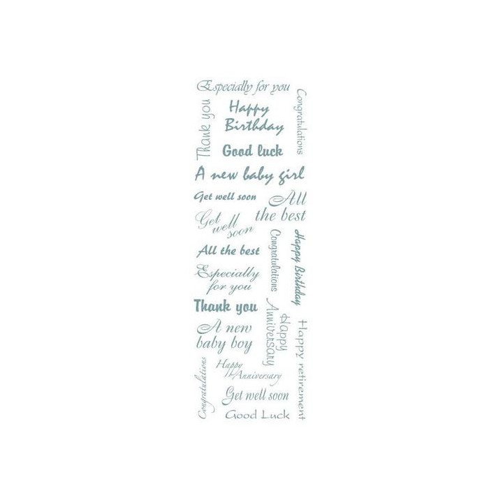 Pergamano Textes transfert or anglais