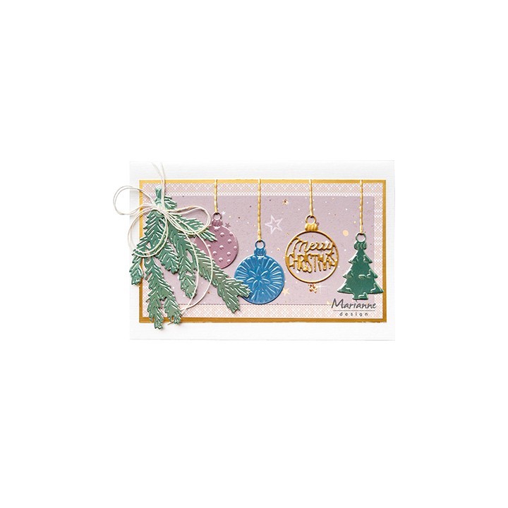 (LR0682)Creatables Merry Christmas baubles