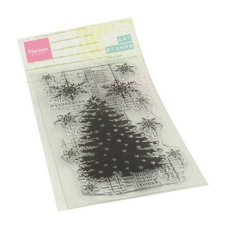 (MM1634)Art stamps Christmas Tree