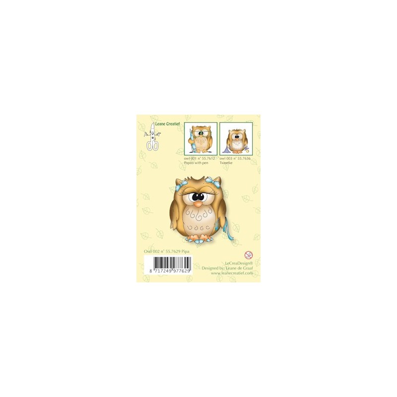 (55.7629)Clear stamp Owl Pipa (55.7629)Clear stamp Owl Pipa
