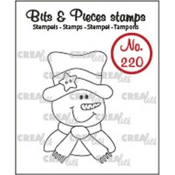 (CLBP220)Crealies Clearstamp Bits & Pieces Snowman
