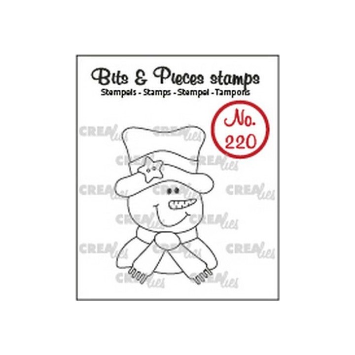 (CLBP220)Crealies Clearstamp Bits & Pieces Snowman