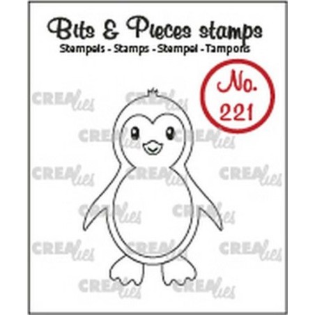(CLBP221)Crealies Clearstamp Bits & Pieces Penguin