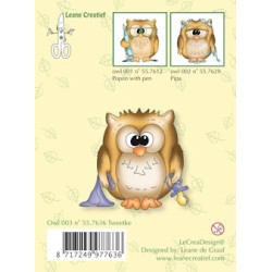(55.7636)Clear stamp Owl Tweetke