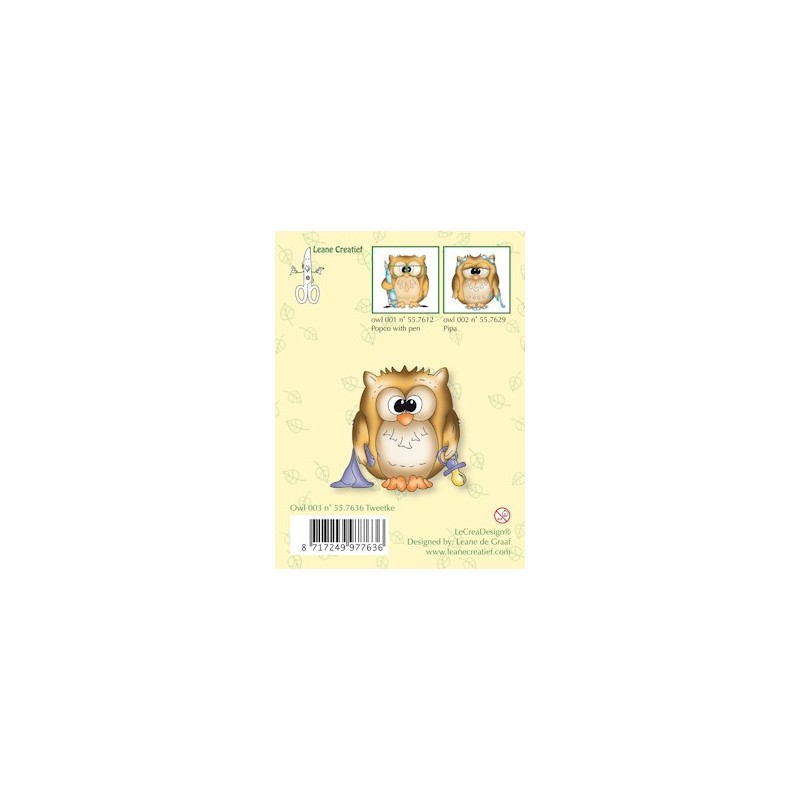 (55.7636)Clear stamp Owl Tweetke
