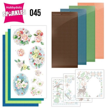 (SPDO045)Sparkles Set 45 - Jeanine's Art - The Colors of Winter - Pink Winter Flowers