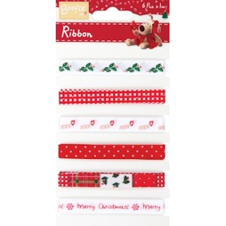 DC Ribbon set (6x1 mtr) Boofle Christmas (BOF367101)