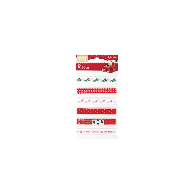DC Ribbon set (6x1 mtr) Boofle Christmas (BOF367101)