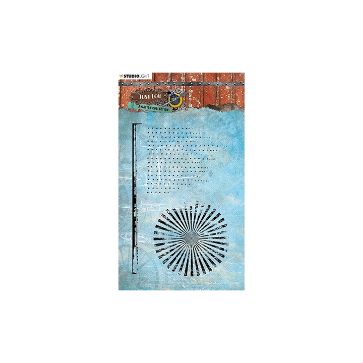 (STAMPJL11)Studio light Clear Stamp  Just Lou - Aviation Collection - nr.11