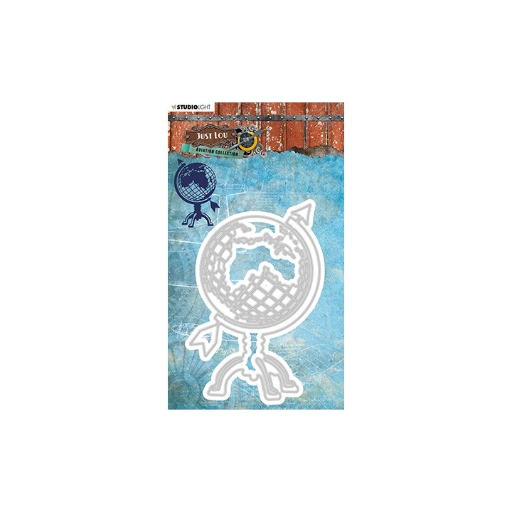 (STENCILJL13)Studio Light Cutting and Embossing Die Just Lou Aviation Collection - nr.13