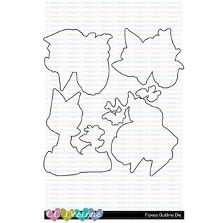 (OD97)C.C. Designs Outline Die Foxes