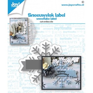 (6002/1532)Cutting embossing dies Snowflake label