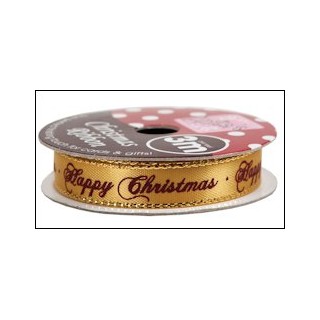 DC Christmas ribbon gold 3M (ANT367904)
