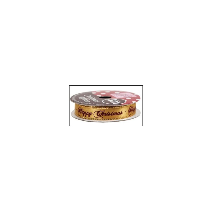 DC Christmas ribbon gold 3M (ANT367904)
