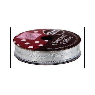 DC Christmas ribbon white 3M (ANT367905)