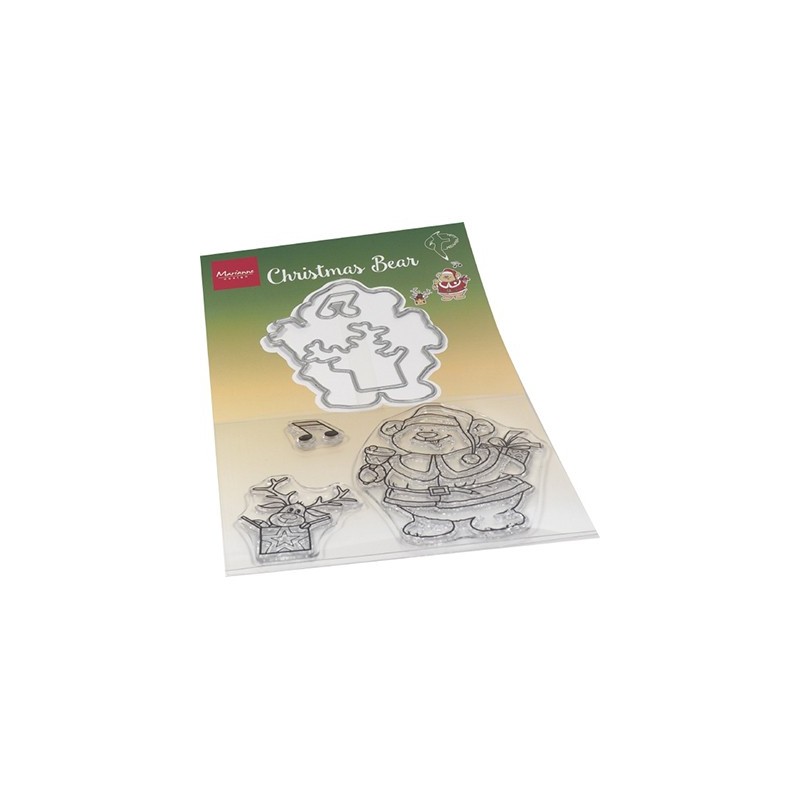 (HT1658)Clear stamp Hetty's Christmas bear