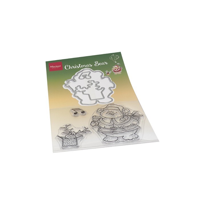(HT1658)Clear stamp Hetty's Christmas bear