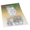 (HT1659)Clear stamp Hetty's Winter bear