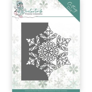 (YCD10215)Dies - Yvonne Creations - Winter Time - Snowflake Border