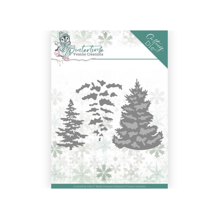 (YCD10216)Dies - Yvonne Creations - Winter Time - Pine Tree