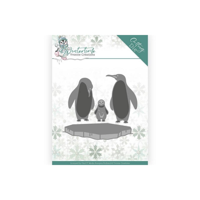 (YCD10218)Dies - Yvonne Creations - Winter Time - Penguins on Ice