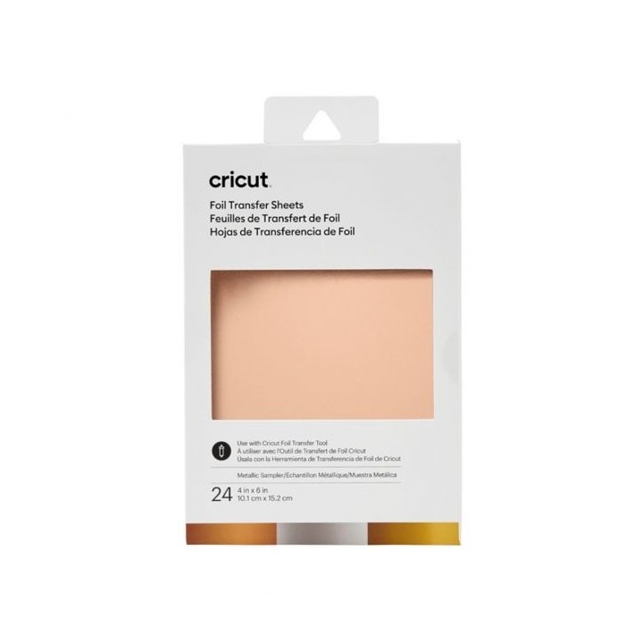 (2008716)Cricut Foil Transfer Sheets Metallic Sampler 10x15cm (24pcs)
