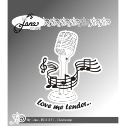 (BLS1151)By Lene Microphone Clear Stamps