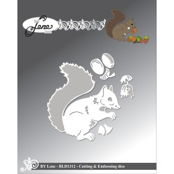 (BLD1312)By Lene Squirrel Cutting & Embossing Dies