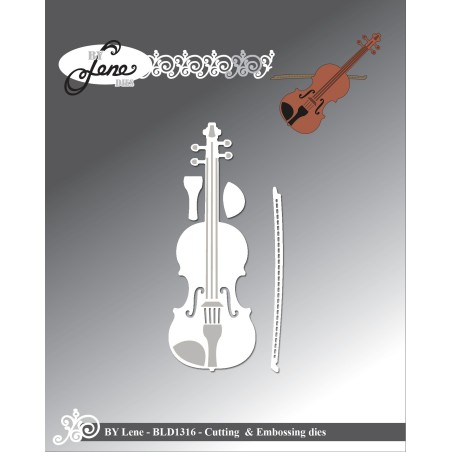 (BLD1316)By Lene Violin Cutting & Embossing Dies