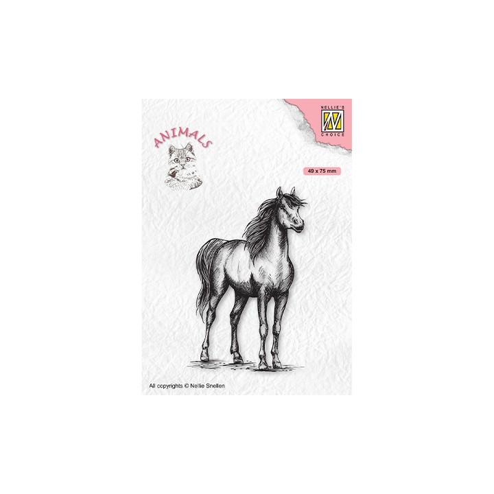(ANI019)Nellie's Choice Clear Stamp Animals Horse
