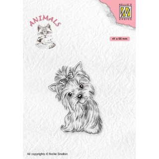 (ANI020)Nellie's Choice Clear Stamp Animals Yorkshire terrier