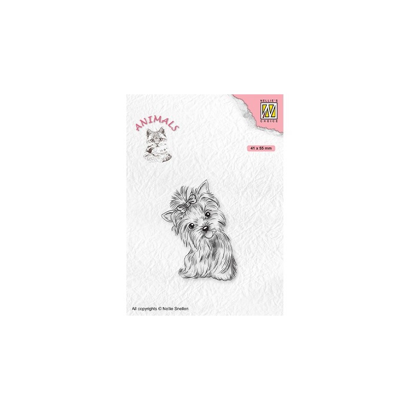 (ANI020)Nellie's Choice Clear Stamp Animals Yorkshire terrier