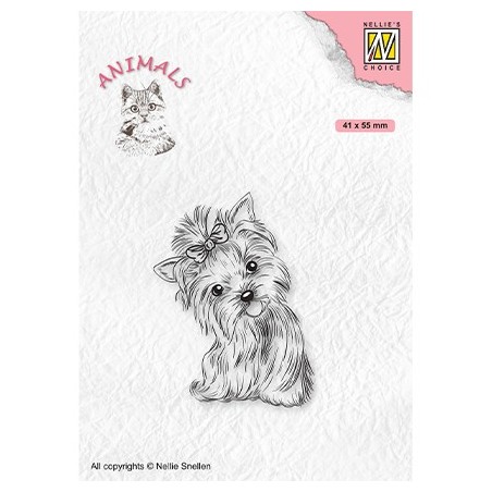 (ANI020)Nellie's Choice Clear Stamp Animals Yorkshire terrier