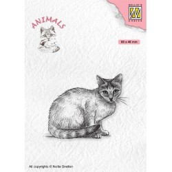 (ANI023)Nellie's Choice Clear Stamp Animals Cat