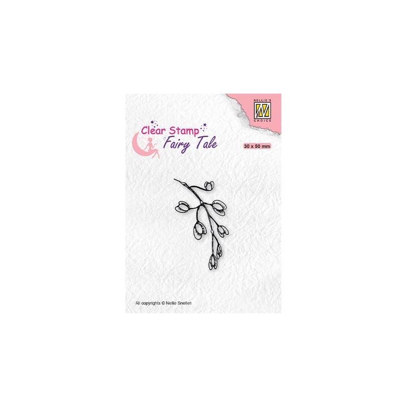 (FTCS025)Nellie's Choice Clear Stamp Fairy Tale Blooming branch
