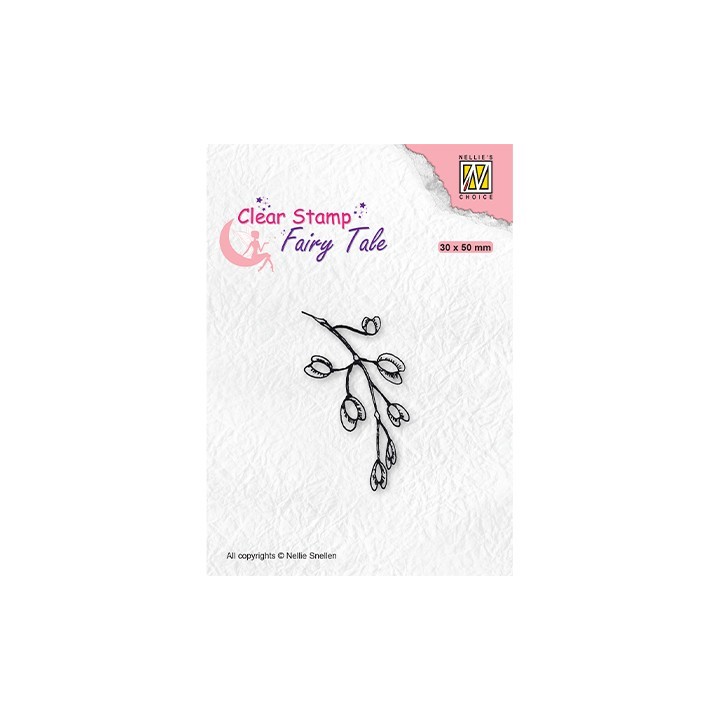 (FTCS025)Nellie's Choice Clear Stamp Fairy Tale Blooming branch