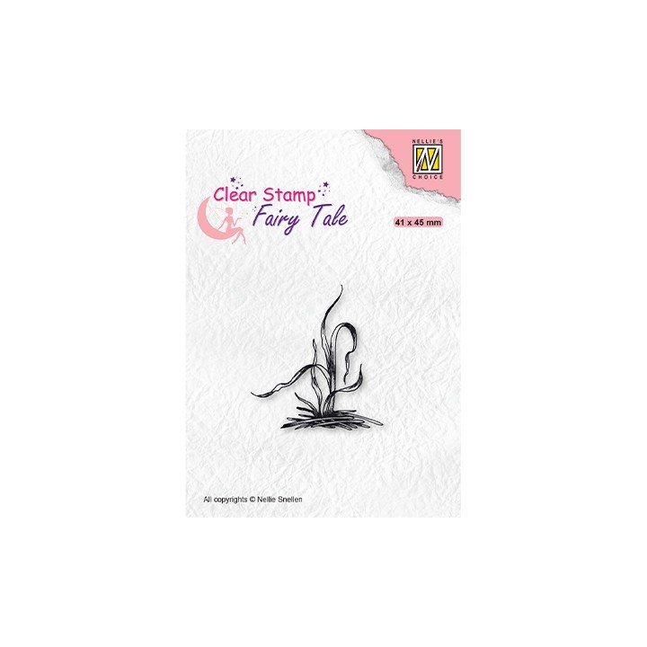 (FTCS028)Nellie's Choice Clear Stamp Fairy Tale Grass