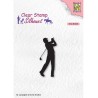 (SIL069)Nellie`s Choice Clearstamp - Silhouette Men-things Golfer