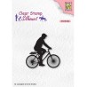 (SIL072)Nellie`s Choice Clearstamp - Silhouette Men-things Cyclist