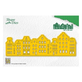 (SD183)Nellie's Shape Dies Vintage houses