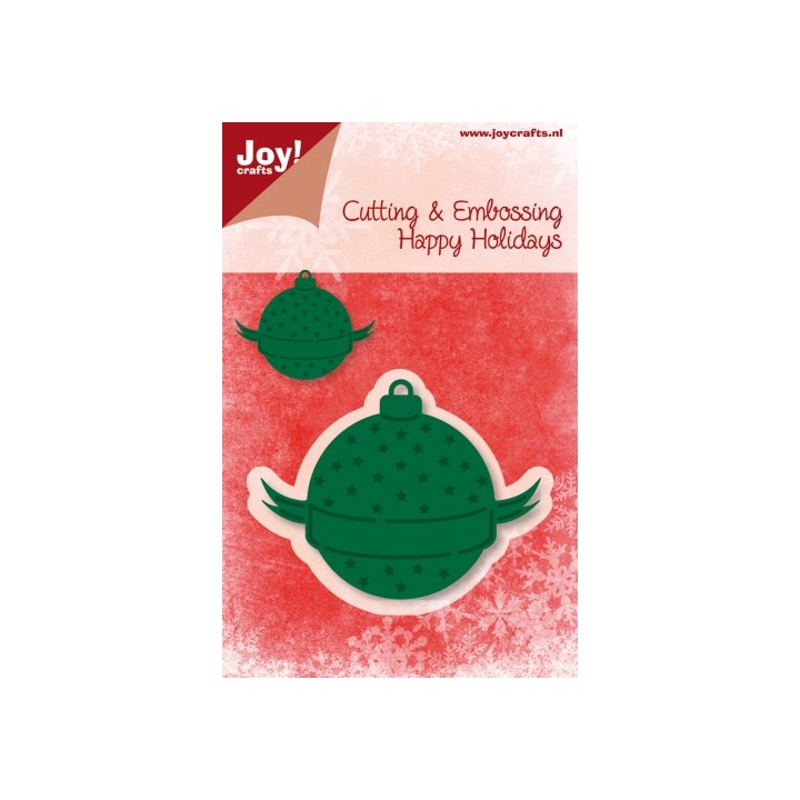 (6002/2014)Cutting & Embossing stencil Hanger - kerstbal