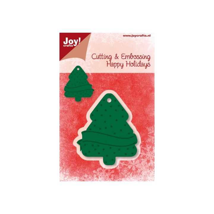 (6002/2015)Schneide & Präge Schablone Aufhänger-Weihnachtsbaum