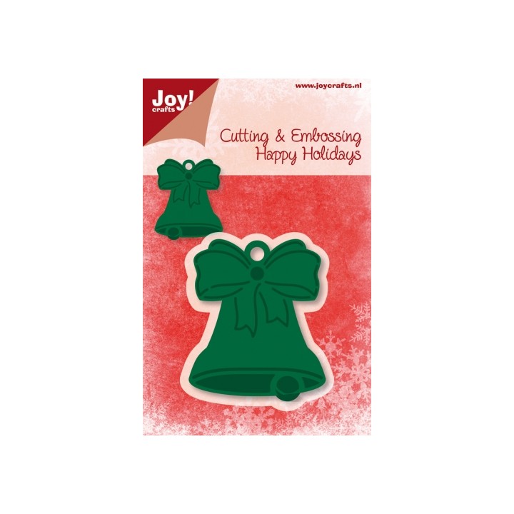 (6002/2016)Decouper & Gaufrer Pochoir cloche Noël ornement