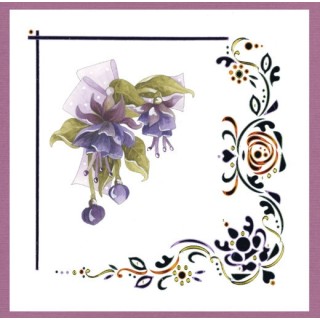 (DODO191)Dot and Do 191 - Precious Marieke - Pretty Flowers - Purple Flowers