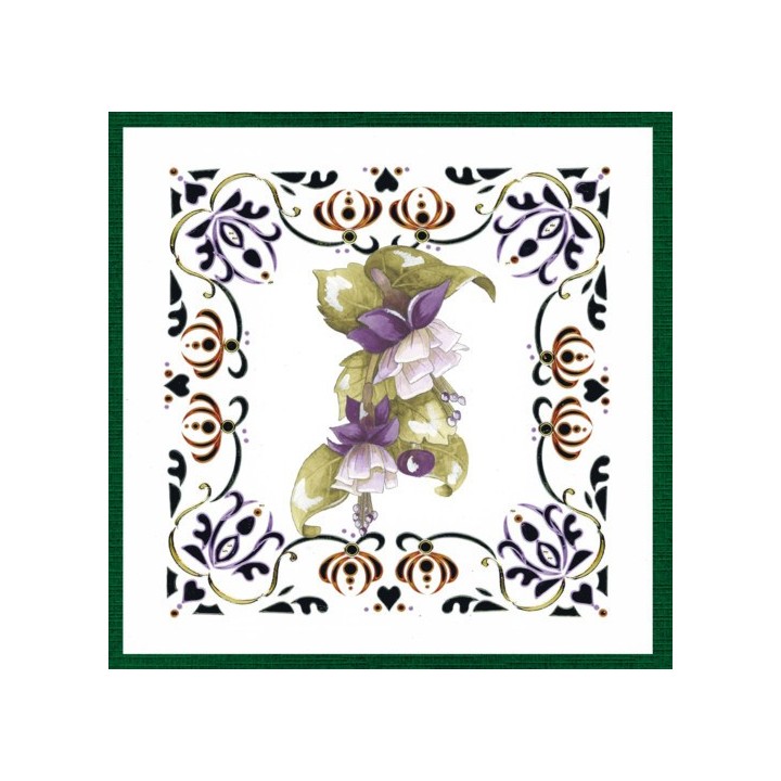 (DODO191)Dot and Do 191 - Precious Marieke - Pretty Flowers - Purple Flowers